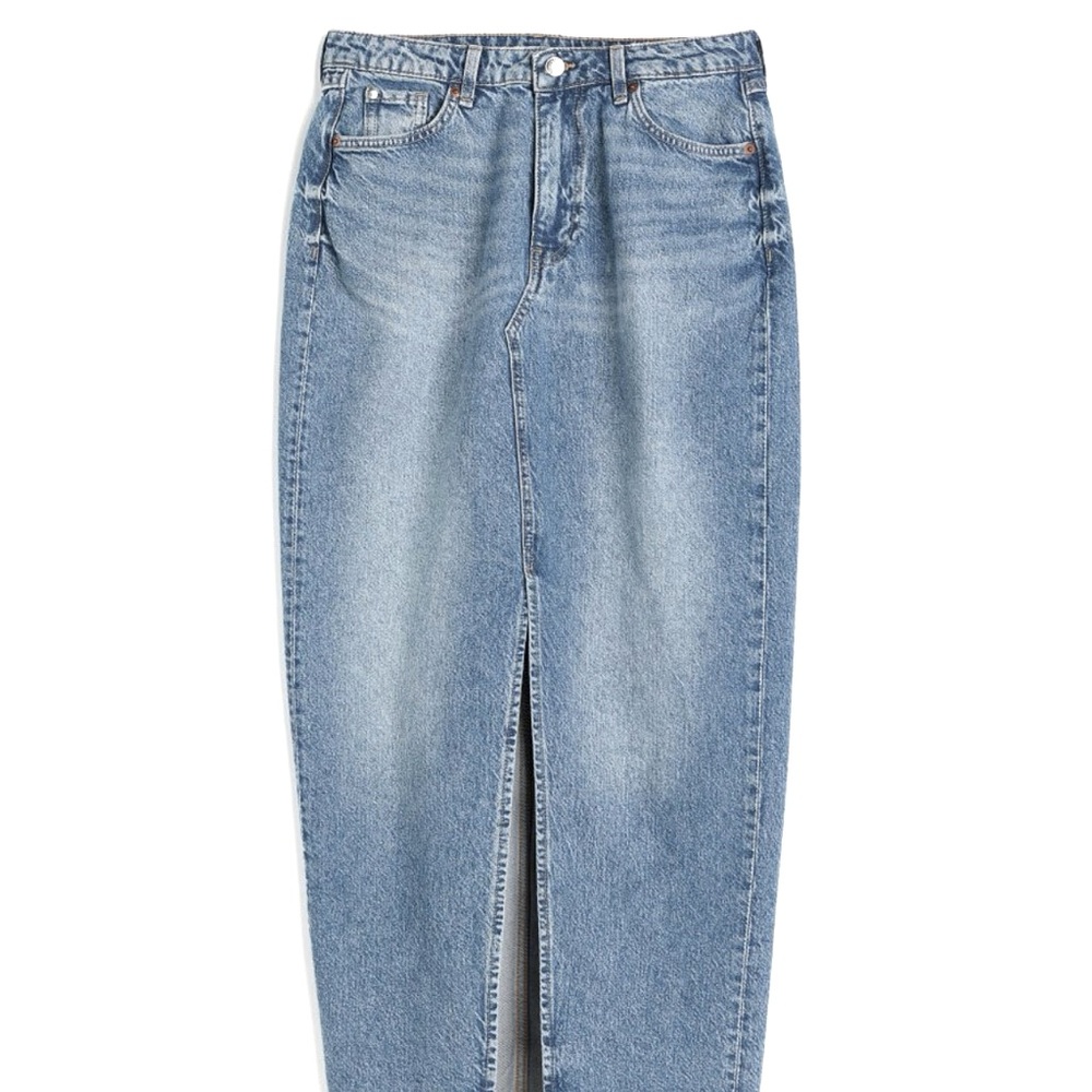 &DENIM Maxi Denim Pencil Skirt NWOT
